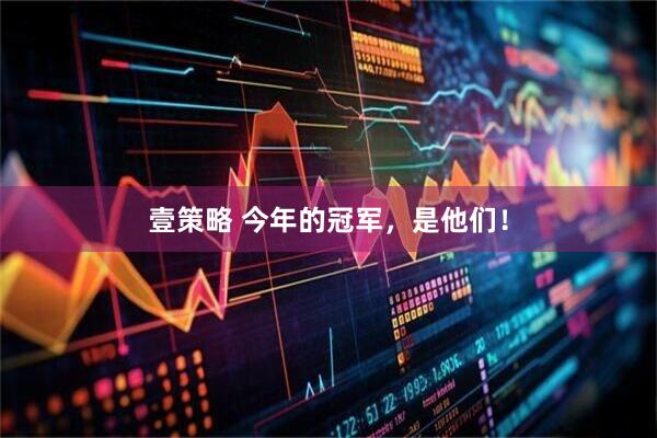 壹策略 今年的冠军，是他们！